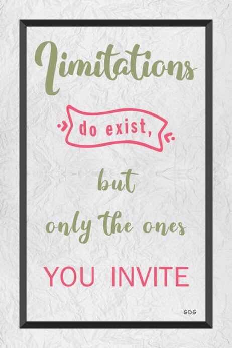 A poster with the words " timilations do exist, but only the ones you invite."