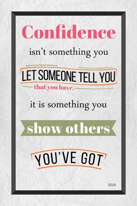 A poster with some words on it