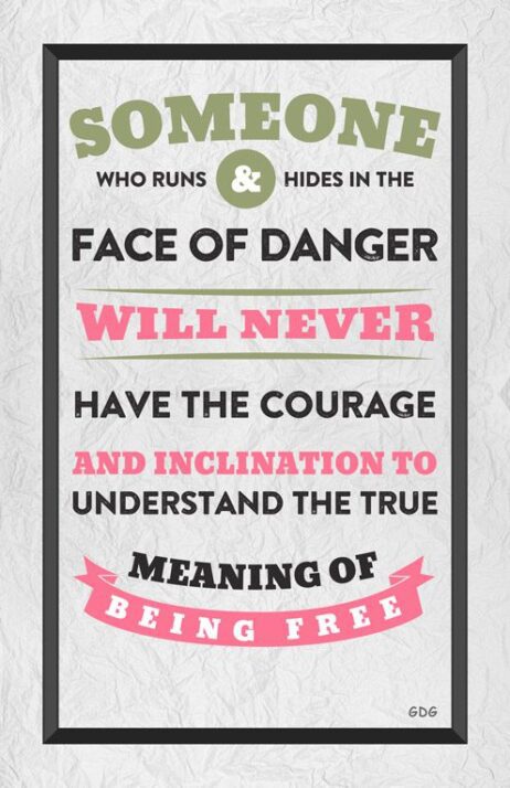 A poster with some words on it