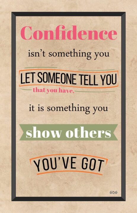 A poster with some words on it