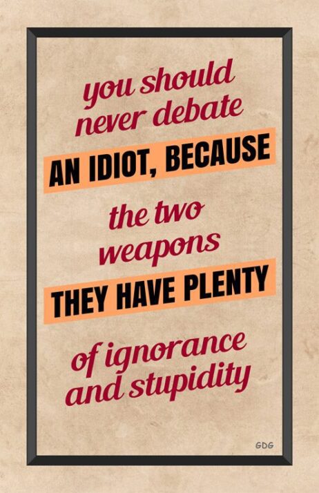 A poster with some words on it