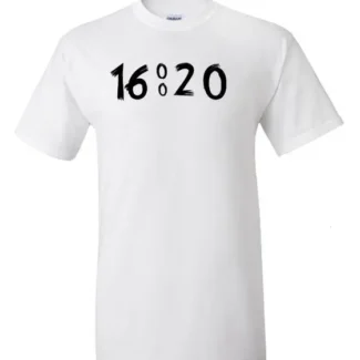 A white 4:20 Military time shirt with the number 1620 on it.